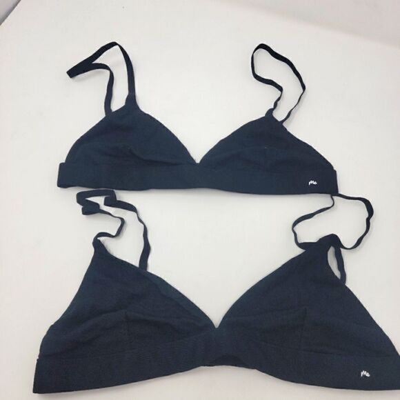 NEW MeUndies Lot of 2 Black Bralette Women's Size XSmall - Picture 1 of 4